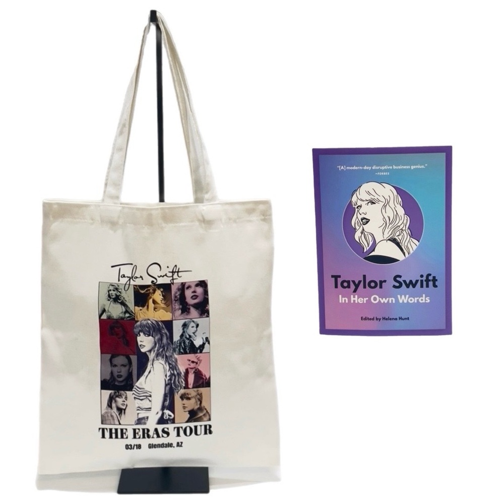 🆕New Taylor Swift Eras Tour Tote Bag & “In Her Own Words” Book
